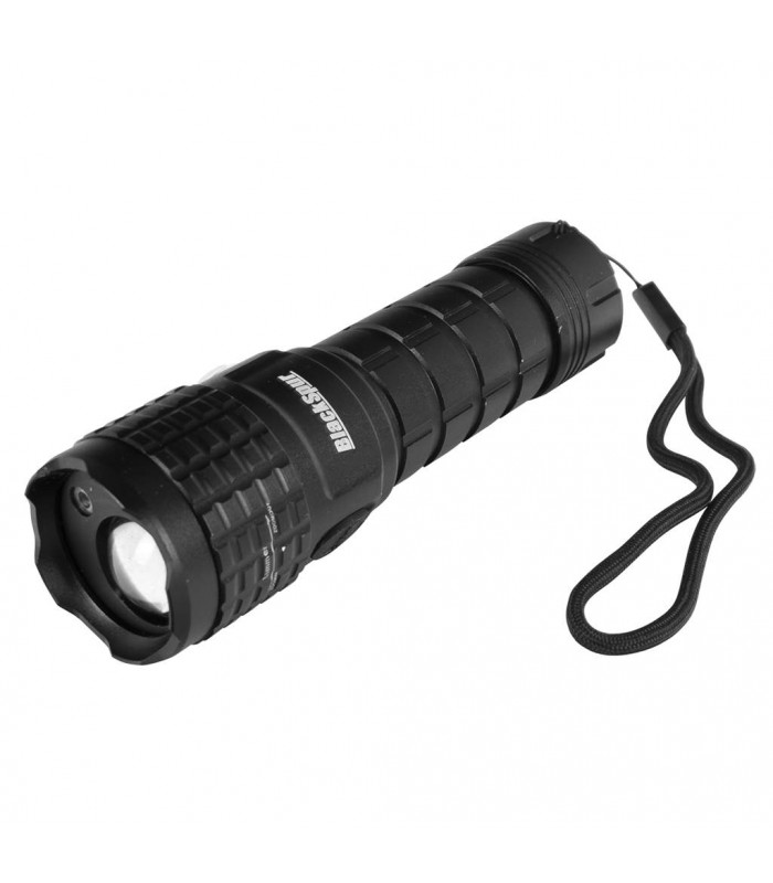 BlackSpur Lampe de poche rechargeable à LED COB avec laser